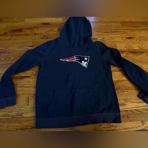 PINK Victoria's Secret Dark Blue Hoodie with Patriots Logo